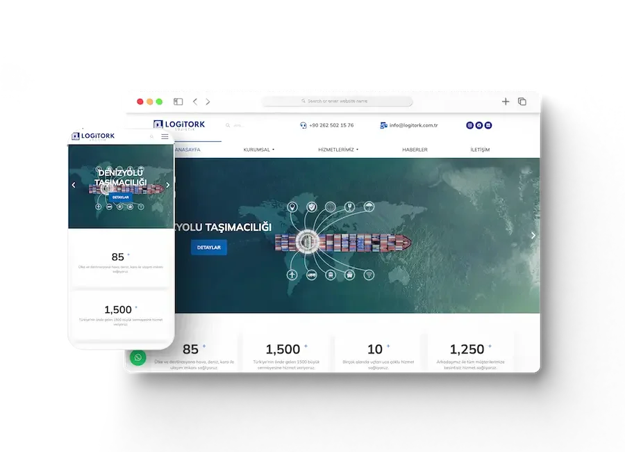 Profesyonel ve SEO uyumlu web tasarım örneği